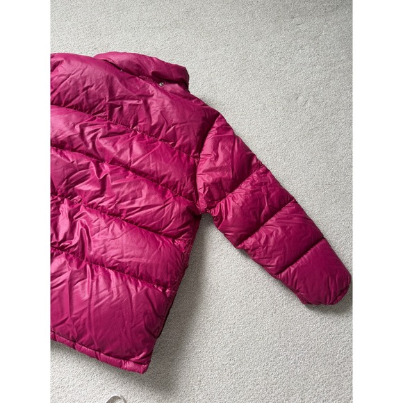 The North Face Vintage Brown Label Down Puffer Jacket Magenta XL - Picture 3 of 10